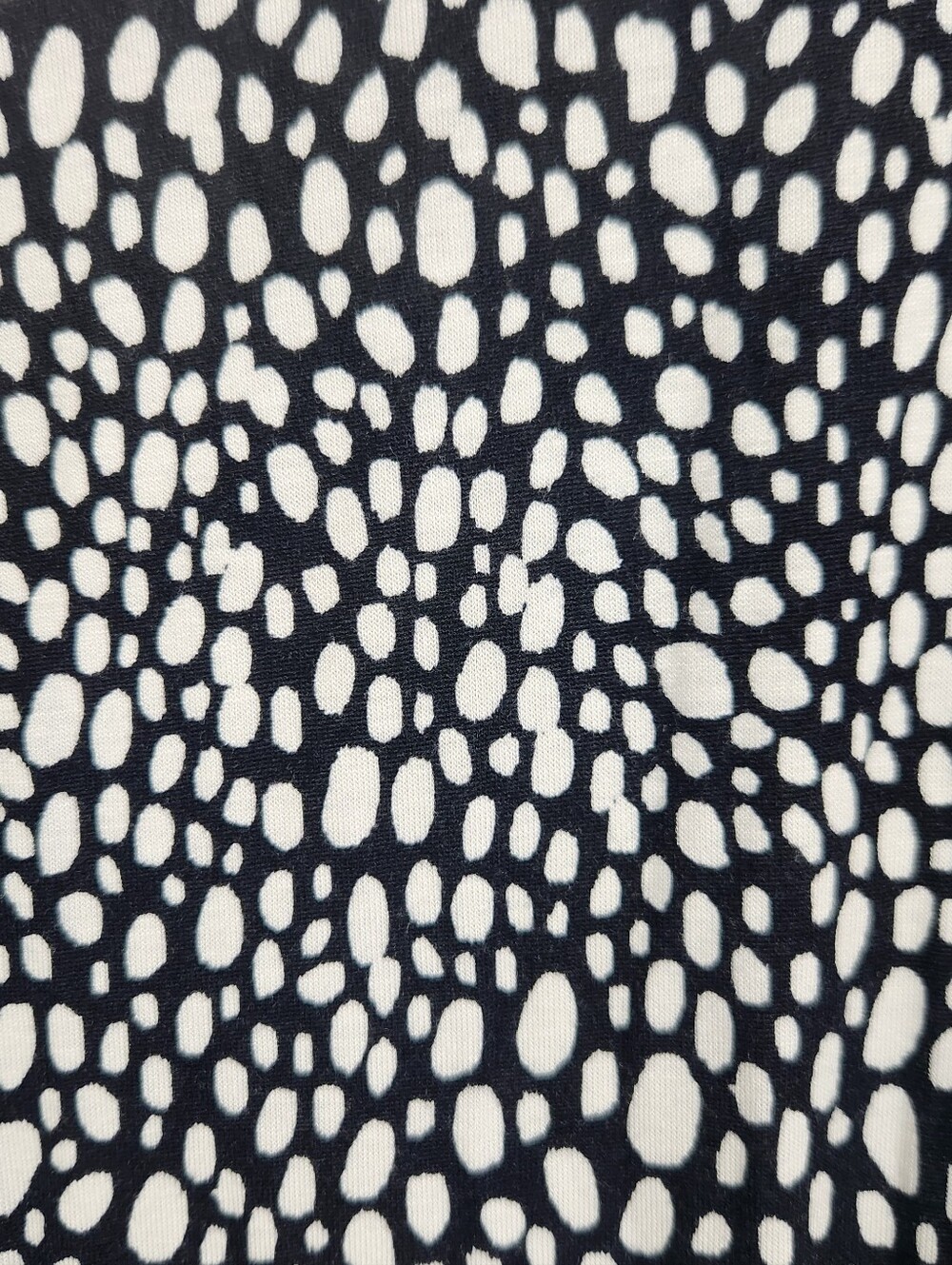 Boden Lucy EcoVero Tie Waist Midi Dress Black White Pebble Print Long Sleeve 4 - Picture 7 of 11